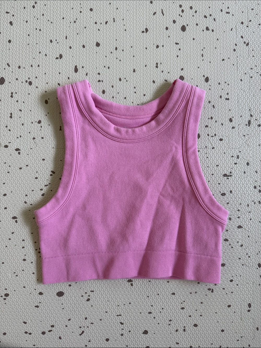 💘 AERIE OFFLINE - RIBBED CROP TANK TOP SPORTS BRA
